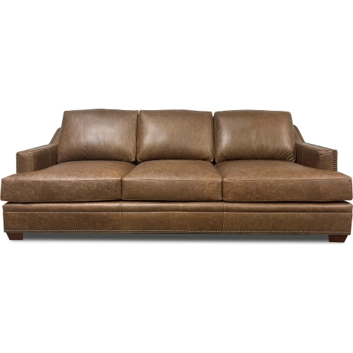 9397 Sofa in Ancient Brown Top Grain Leather